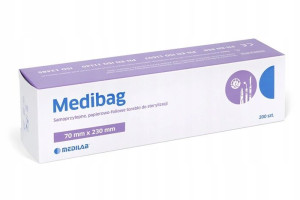 Medibag torebki do sterylizacji 200sztuk 70x230mm