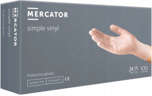 Rękawice winylowe MERCATOR simple vinyl PF S