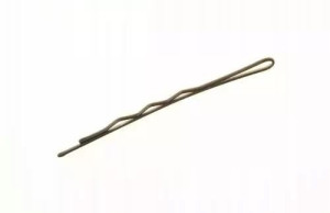 Wsuwka karbowana bez kulki brązowa 6 cm 500g