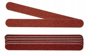 PEGGY SAGE Pilniki dwustronne 100/100 bordo 8 szt.