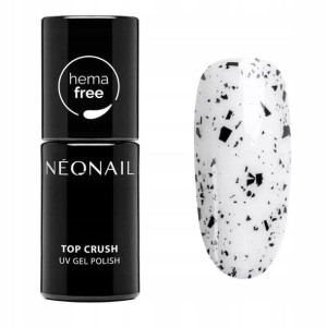 NeoNail Lakier hybrydowy Top Crush Black Gloss