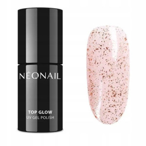 NeoNail Lakier Hybrydowy Top Glow Rose Gold 7,2ml