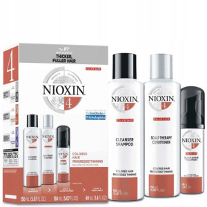 Nioxin 4 Zestaw Wł Farbowane Znacznie Przerzedzone