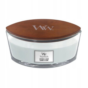 WoodWick świeca elipsa LAVENDER&CEDAR
