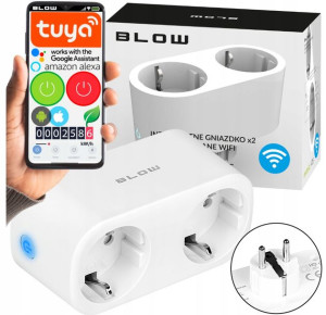 2W1 Programator Czasowy Watomierz Tuya Smart Wifi