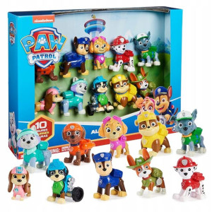 Psi Patrol All Paws Zestaw Figurki Prezent 10 Szt
