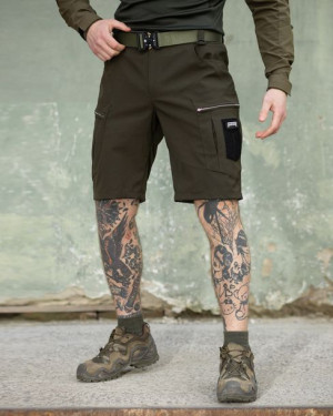 Męskie spodenki cargo taktyczne Echelon khaki XL