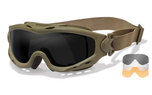 Gogle balistyczne Wiley X SPEAR Smoke/Clear/Light Rust Tan Frame - SP293T
