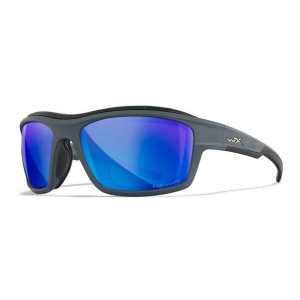 Okulary Wiley X OZONE Captivate Blue Mirror Matte Grey Frame - CCOZN09