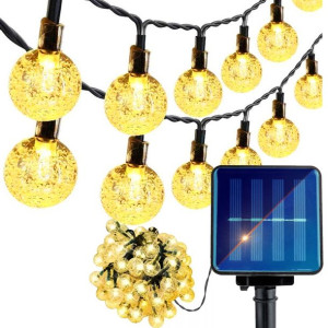 GIRLANDA SOLARNA ogrodowa LAMPKI SOLARNE na balkon