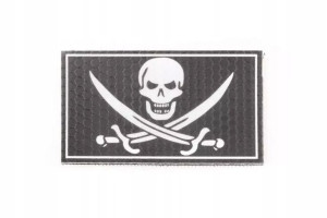 Naszywka IR - Bad Calico Jack - czarna