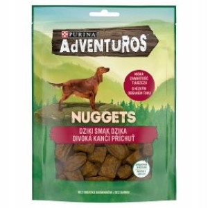 Purina ADVENTUROS Nuggets przysmak pies 90g dzik