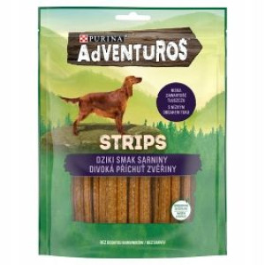 Purina ADVENTUROS Strips przysmak psa 90g sarnina