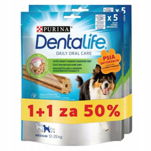 Purina DentaLife M 69g 5szt + 1 opak -50%