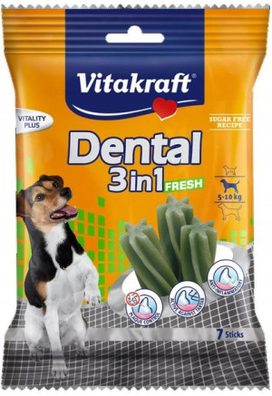 VITAKRAFT DENTAL 3w1 FRESH S 120g przysmak d/psa