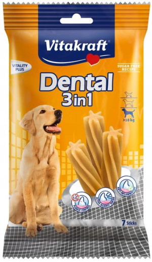 VITAKRAFT DENTAL 3w1 M 180g przysmak d/psa
