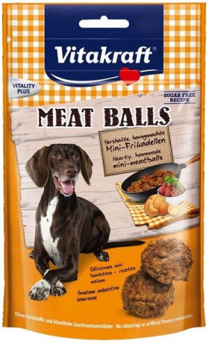 VITAKRAFT MEAT BALLS 80g przysmak d/psa