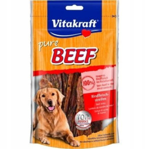 Vitakraft pure Beef paski wołowiny 80g