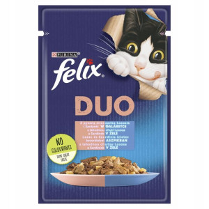 FELIX FANTASTIC DUO Sardynka Łosoś Saszetki 85g