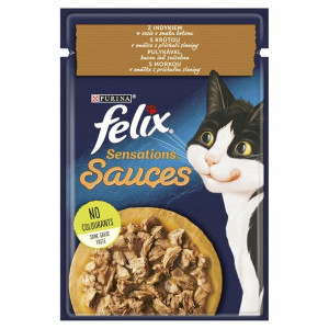 FELIX SENSATIONS GiG Indyk Saszetki dla kota 85g