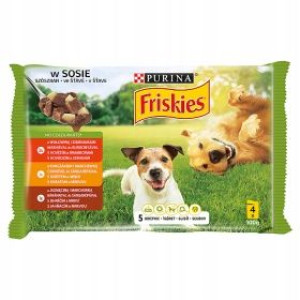 Friskies- Vitafit karma dla dorosłych psów 4x100 g