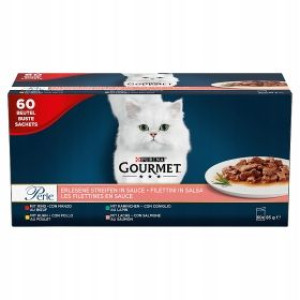 Gourmet Perle królik łosoś kurczak wołowina 60x85g
