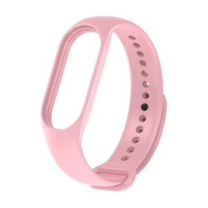 Opaska / Pasek Silikonowy Braders do Xiaomi Mi Band 5 / 6 / 7 Jasny Różowy