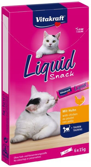 Vitakraft Cat Liquid Snack Kurczak + Tauryna 6x15g