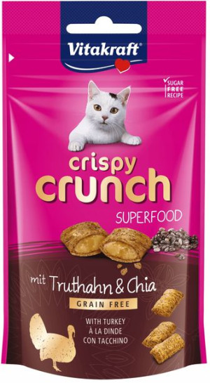 VITAKRAFT Crispy Crunch Superfood indyk chia 40g