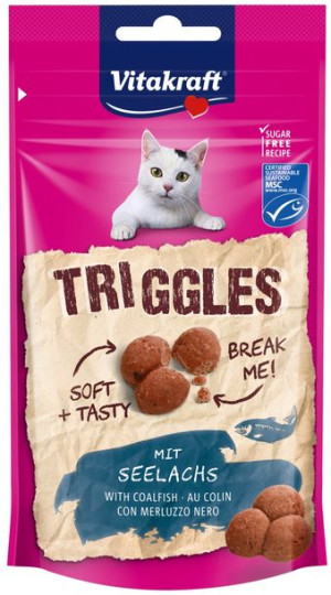 VITAKRAFT TRIGGLES ryba 40g przysmak d/kota