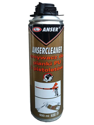 Zmywacz, czyścik do pianki montażowej, pistoletu, 500 ml ANSER