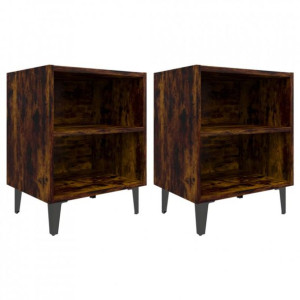 2x SZAFKA NOCNA STOLIK PÓŁKA Industrialna Loft