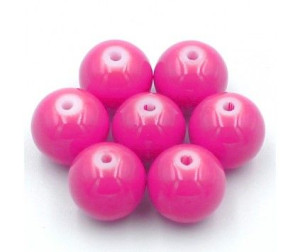 Koraliki szklane powlekane 10mm PURPUROWY 10szt