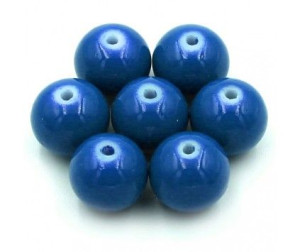 Koraliki szklane powlekane 10mm GRANATOWY10szt