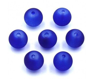 KORALIKI MROŻONE SZKLANE 8mm granat 14szt