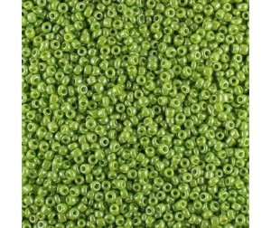 KORALIKI DROBNE SEEDS 2mm SZKLANE  30 gram NB3 zielone jasne
