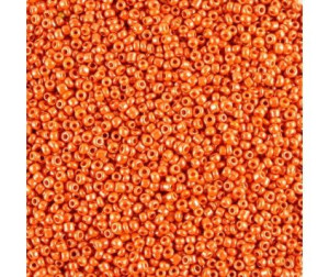 KORALIKI DROBNE SEEDS 2mm SZKLANE 30 gram NB7 pomarańczowe