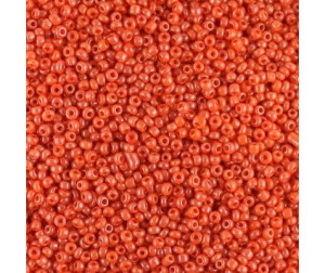 KORALIKI DROBNE SEEDS 2mm SZKLANE 30 gram NB8 pomarańczowe