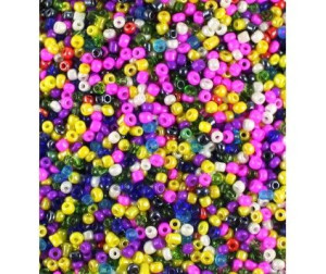 KORALIKI DROBNE SEEDS 2mm SZKLANE 30 gram mix