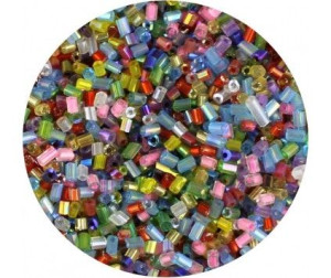 KORALIKI DROBNE mix 2mm seeds RURKA 30 gram