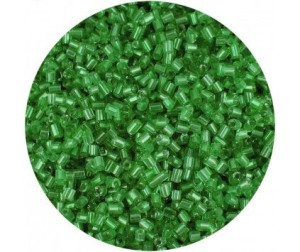 KORALIKI DROBNE SEEDS 2mm RURKI 30 gram R11 zielone