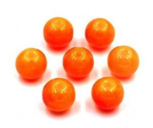 Koraliki szklane Jadeitowe 8mm pomarańczowy 20szt