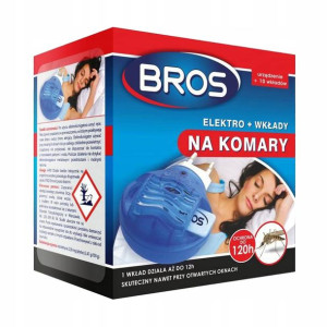 Bros Elektrofumigator + 10szt Wkładów Na Komary