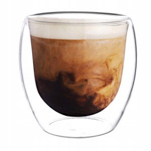 Szklanka Termiczna 250ml Do Kawy Latte Podwójna 1x