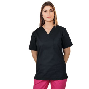 Bluza medyczna, chirurgiczna damska  kolor czarny - XXS