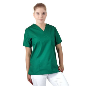 Bluza medyczna, chirurgiczna damska  kolor zielony - 4XL