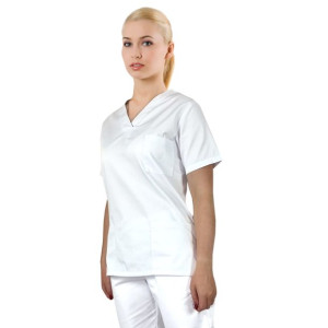 Bluza medyczna, chirurgiczna damska  kolor biały - 4XL