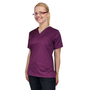 Bluza medyczna, chirurgiczna damska  kolor jasna śliwka - 3XL