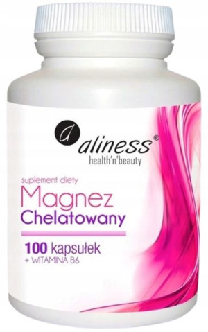 ALINESS Magnez CHELATOWANY 560 mg + Wit B6 100kaps