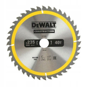 Piła Tarczowa Do Drewna 235/30mm, Dt1955-qz Dewalt